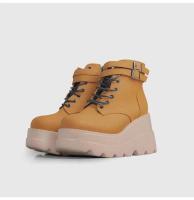 Botas Martin de gran tamaño para mujer, botines de suela gruesa de estilo gótico Punk colorido europeo y americano, zapatos de moda - details 4