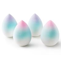 Las gotas de agua no comen puff terciopelo azul huevo ultra fino flocado belleza licuadora esponja super suave - details 2