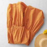 Vestido halter de color liso para mujer, vestidos informales holgados coreanos a la moda con temperamento elegante para viajes y vacaciones de verano - details 2