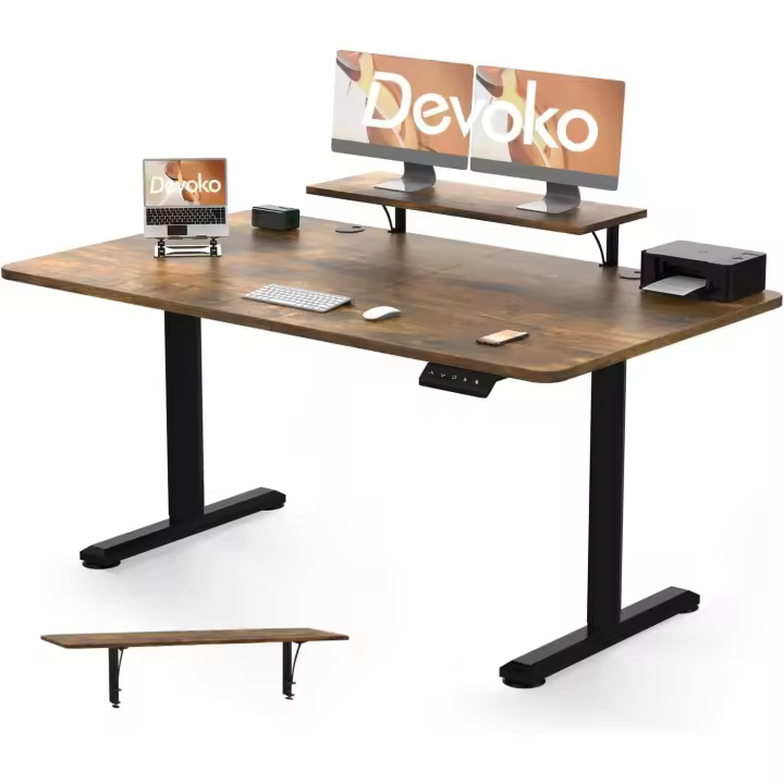 Escritorio Regulable en Altura 73-118cm, 2 Opciones de Memoria Inteligente para Estudiar - 1