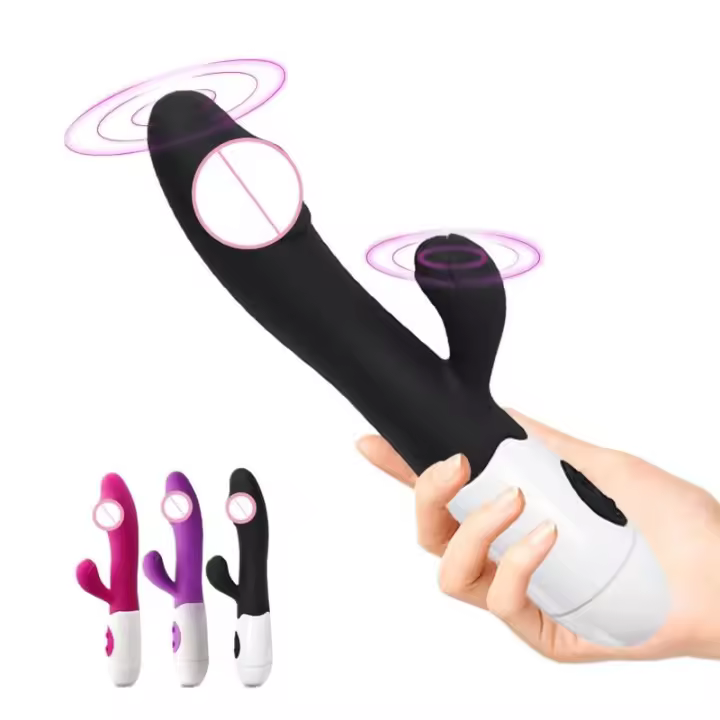 Vibrador de punto G Leten, doble vibración, silicona, USB, juguetes eróticos, tienda de masturbación, consolador 2 en 1, juguetes sexuales para mayores de 18 años. - 1