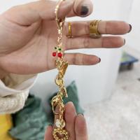 Llavero con cuentas y letras con cordón elegante, colgante de ojo turco malvado, llavero con borlas de estrella estética, decoración para bolso - details 2
