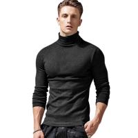 Camiseta deportiva de manga larga de otoño/invierno para hombre, camiseta interior con cuello alto - details 1