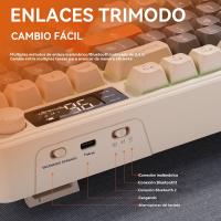 M96 Teclado inalámbrico Bluetooth de doble modo para juegos mecánicos PBT Ball Cap con mando de pantalla - details 22