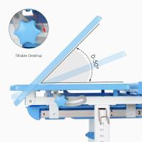 Escritorio para niños y estudiantes, mesa ergonómica y juego de descongelación, con cajón, soporte de lectura, lámpara LED regulable, altura ajustable - details 3