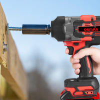 ONEVAN-llave de impacto eléctrica sin escobillas, 2800N.M de torsión, 5 velocidades, destornillador inalámbrico, herramienta eléctrica para juego de pines de batería Makita - details 8