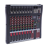 Mezclador de Audio y sonido de 8 canales, amplificador de consola de mezclas de estudio en vivo, DJ, Bluetooth, USB - details 3