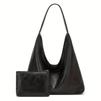 Bolso de mano para mujer, bolsa de hombro, retro, simple, grande, 100 - details 11