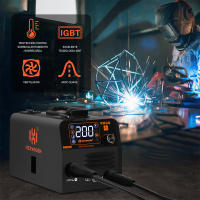 Máquina de Soldar Semi-Automática HZXVOGEN 3 EN 1 Inversor HVM200 Equipo de Soldadura Sin Gas - details 1