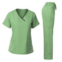 Uniforme quirúrgico de alta calidad para mujer, Tops y pantalones de Spa para salón de belleza clínico de Hospital, conjuntos de uniformes médicos para enfermería. - details 11
