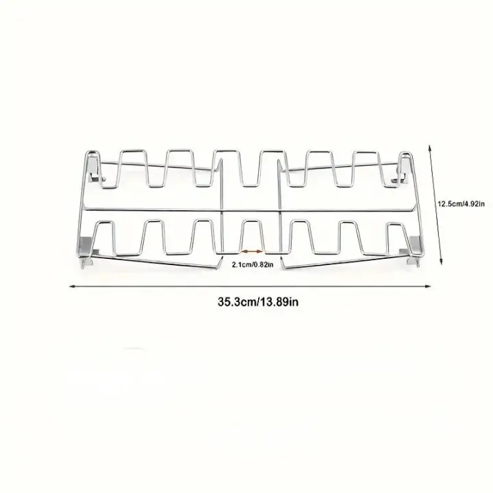 Rejilla antiadherente de acero inoxidable para barbacoa, soporte para asar pollo y ternera, herramientas para cocinar - 1