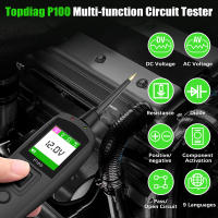 Prueba de Circuito Automotriz Topdiag P100 Probador de Potencia de 12V 24V con Cable de 40Pies - details 1