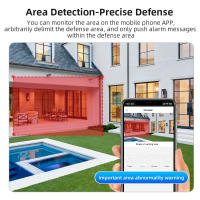 Sistema de seguridad WiFi inalámbrico HD de 3 cámaras y 9 MP, 360 ° Monitor panorámico para el hogar con visión nocturna en color y control remoto por teléfono, adecuado para interiores y exteriores/IP65Impermeable/Voz bidireccional/Seguimiento móvil/Alma - details 3