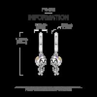 Pendientes de plata brillantes en forma de U Laza Aro para mujer, adecuados para regalos de fiesta de compromiso de aniversario, 2025 - details 13