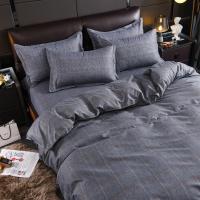 Cubierta de Edredón Moderna y Sencilla con Diseño de Flores a Cuadros para Cama Doble Tamaño King en Color Rosa - details 0