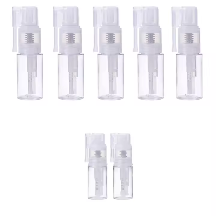 8 Uds pulverizador de plumero con purpurina, botella vacía con pulverizador de purpurina para manualidades, 6 uds. Botellas de 35Ml y 2 uds. Botellas de 14Ml, botella pulverizadora multiusos - 1