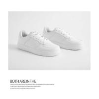 Zapatos de tablero de primavera para hombres y mujeres, con suela gruesa y zapatos blancos altos - details 11