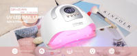 Lámpara UV LED de 380W 81 Perlas de Luz para Esmalte de Uñas de Gel 4 Temporizadores - details 0