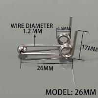 4 Uds. Diámetro del alambre 1,2mm rizador pieza de repuesto arreglar resorte de torsión de doble retorno roto - details 3