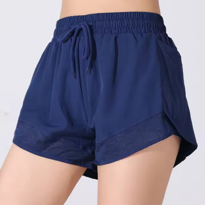Pantalones cortos sueltos informales de secado rápido de talla grande para mujer, pantalones cortos antideslizantes para correr, fitness y yoga, pantalones cortos de yoga para mujer - 1