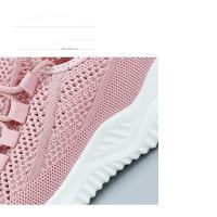 Zapatillas de running ligeras de malla con suela blanda para mujer, zapatillas deportivas informales huecas y transpirables - details 5