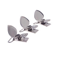 10 clips de chupete metálicos en forma de corazón, que contienen ropa protectora de dientes de plástico - details 4