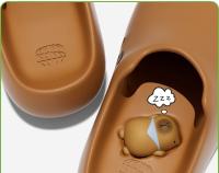 Kapibara agujero zapatos de las mujeres de verano casa interior silencioso pareja baño eva bolsa cabeza genial zapatillas - details 5