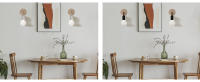 Mini aplique de pared moderno, accesorio de luz Industrial clásico con Base de madera para dormitorio, baño y pasillo, sin bombilla - details 2