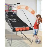 Canasta de Baloncesto para Niños, Soporte Canasta Regulable en 5 Alturas 192-247 cm Red Durable y Tablero Inastillable, Canasta de Baloncesto Portátil con Ruedas Internas y Externas Rojo.Negro - details 4