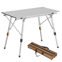 Mesa de camping, mesa plegable de aluminio con bolsa de transporte, altura ajustable - details 0