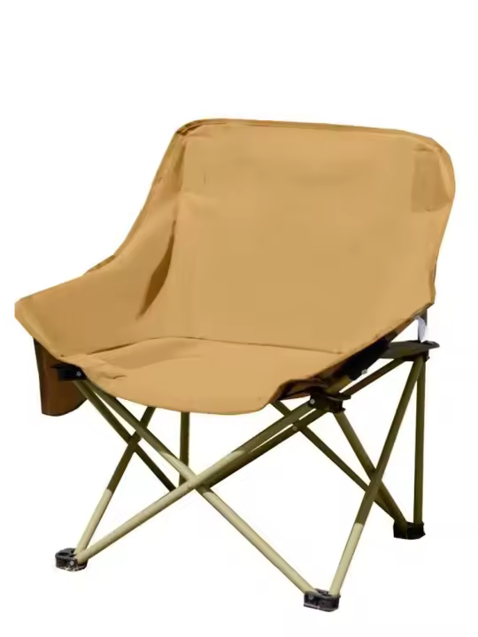 Silla portátil con forma de luna para camping, silla plegable para exteriores, ultraligera, portátil, con bolsa de transporte, 1 pieza. - 1