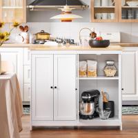 FKW47-W Carrito de Servir Carrito Auxiliar Cocina estantería de Cocina Carrito de Cocina móvil 100 x 92 x 45 cm Blanco ES - details 55