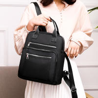 Mochila de viaje informal para mujer, bolso de hombro Oxford impermeable, bolso de mano de gran capacidad, monedero negro, paquete escolar - details 13