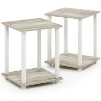 Mesa Auxiliar Simplista, Madera compuesta, Espresso/Negro, 2 Unidades - details 8