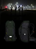 Bolsa de viaje para montañismo al aire libre, diseño reflectante nocturno, nailon, impermeable, resistente al desgaste - details 5