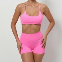 Conjunto de Deportiva Sin Costuras Ouwu Chaleco Deportivo y Shorts de Yoga para Mujeres - details 2