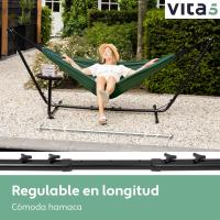 Hamaca de Acero Sólido Portátil Hamaca para 2 Personas con Mesa Auxiliar - details 32