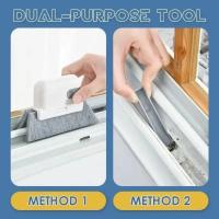 Cepillo de limpieza de ventanas, Herramientas de limpieza multifuncionales para el hogar, extraíbles - details 2