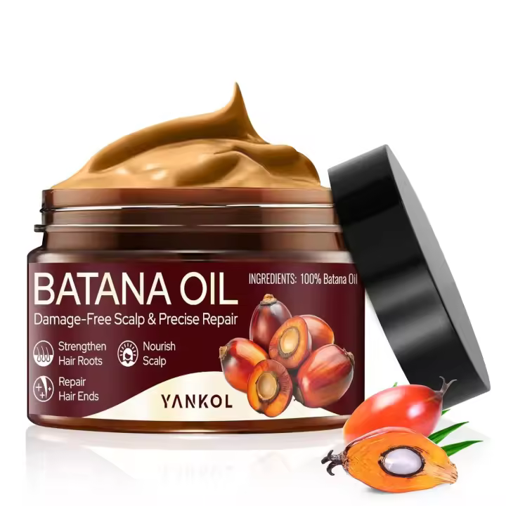 100% crudo para el crecimiento, auténtica mascarilla Sebi na orgánica prensada en frío de China, aceite de crecimiento sin refinar previene la caída del cabello, elimina - 1