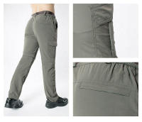Pantalones tácticos de carga versátiles, impermeables, ligeros y extensibles para senderismo - details 11