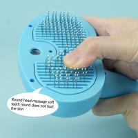 Peine en aerosol para el pelo de mascotas, autolimpiante, botón de liberación antisalpicaduras, cepillo eléctrico para gatos, recargable, colorido - details 13