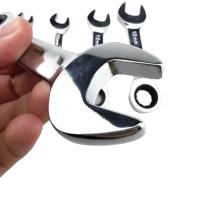 Llave combinada de trinquete corto de acero CR-V, Mini llave Reversible de flor de ciruelo de 8mm-17mm, llave manual de doble uso - details 4