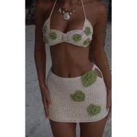 Conjunto de bikini hueco nuevo de punto para la playa - details 3