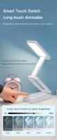 Lámpara de escritorio LED plegable, batería recargable, Protector ocular específico, lámpara de mesa portátil de gran capacidad, luces nocturnas LED - details 10