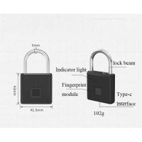 Mini cerradura de huellas dactilares, bloqueo de huellas dactilares dactilares dactilares dactilare dactilareellas candado inteligente sin llave, läpäisemätön, ihanteellinen para gimnasio, puerta, maleta, mochila, bicicleta y oficina - tiedot 3