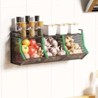 Cesta de alambre para colgar en la pared de frutas, encimera de cocina, aperitivo de cocina, iluminación de cebolla y patata CA - details 4