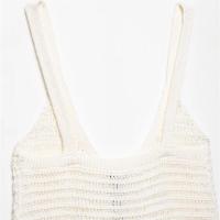 Novedad de verano 2025, Top romántico de ganchillo francés decorado con lazo informal para mujer, tirantes - details 6