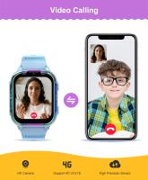Reloj inteligente 4G para niños, dispositivo con GPS, WIFI, videollamada SOS, resistente al agua, cámara, Monitor, rastreador, ubicación, teléfono, 2024 - details 3