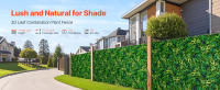 SucceBuy Paneles de pared de césped artificial, panel de boj para decoración verde interior y exterior, pantalla de seto de privacidad para jardín y valla - details 0