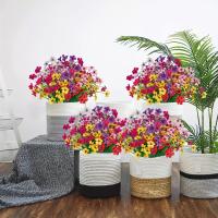 Flores Artificiales Resistentes a Rayos UV 12 Piezas de Plástico Duraderas para Cajas de Ventanas, Macetas, Patios, Hogares, Decoración Interior y Exterior - details 2